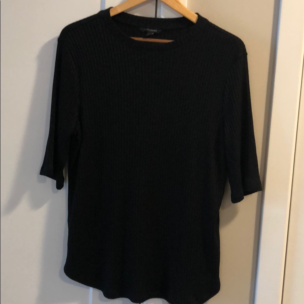 Banana Republic ribbed black tunic
